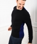 Le Pull Français Marcel - noir/bleu indigo Pull mérinos