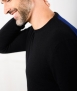 Le Pull Français Marcel - noir/bleu indigo Pull Homme