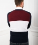 Le Pull Français Clovis cardigan - tricolore Pull mérinos