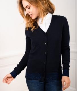 Le Pull Français Philomène - marine cardigan