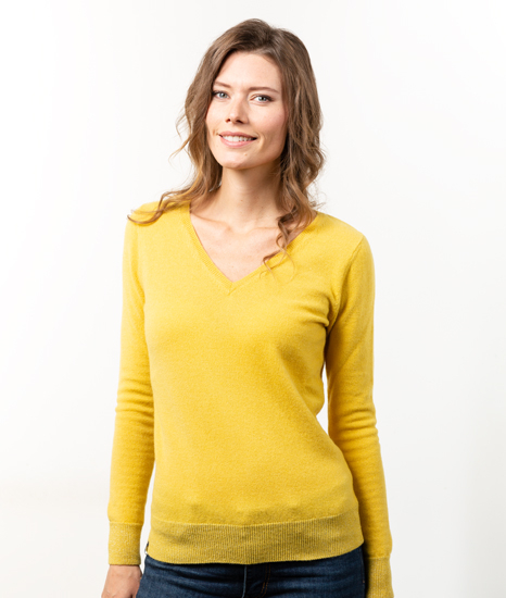 Pull decollete v femme best sale