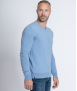 Le Pull Français César - bleu ciel