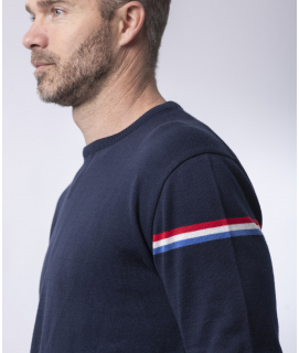 PULL LEON COTON BIO - MARINE