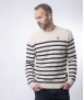 PULL MARIN COTON BIO - ECRU