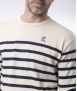 PULL MARIN COTON BIO - ECRU