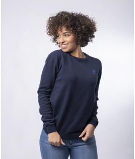 PULL COTON BIO CAMILLE - MARINE