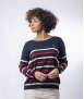 PULL MARINE COTON BIO - BLEU