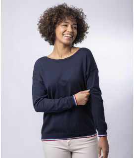 PULL MANON COTON BIO - MARINE