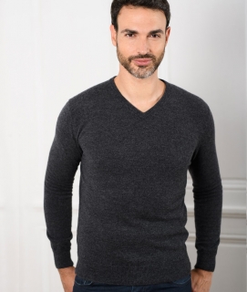 Le Pull Français César - gris anthracite