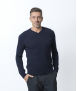 Pull Col V Homme Marine - César