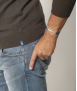 Bracelet pour Homme Ruban en Argent L'Idéal