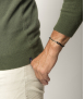 Bracelet Homme Ruban en Argent L'Idéal