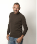 Pull Col Rond Homme Marron Mérinos-Cachemire - Marcel