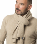 Echarpe Mixte Andréa Beige Mérinos et cachemire Echarpe Mixte Andréa Beige Mérinos et cachemire