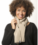 Echarpe Mixte Andréa Beige Mérinos et cachemire Echarpe Mixte Andréa Beige Mérinos et cachemire