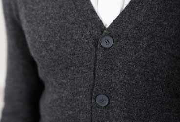 gilet homme en laine avec bouton