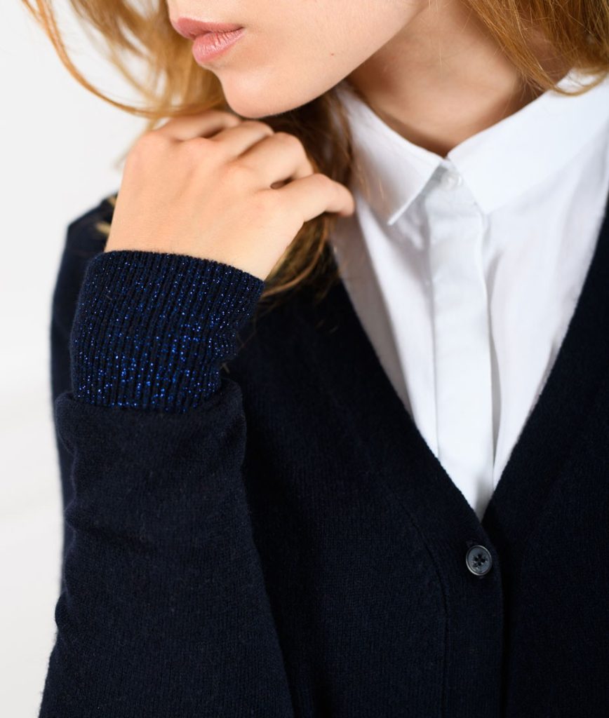 Le Pull Français Philomène - marine Pull cachemire