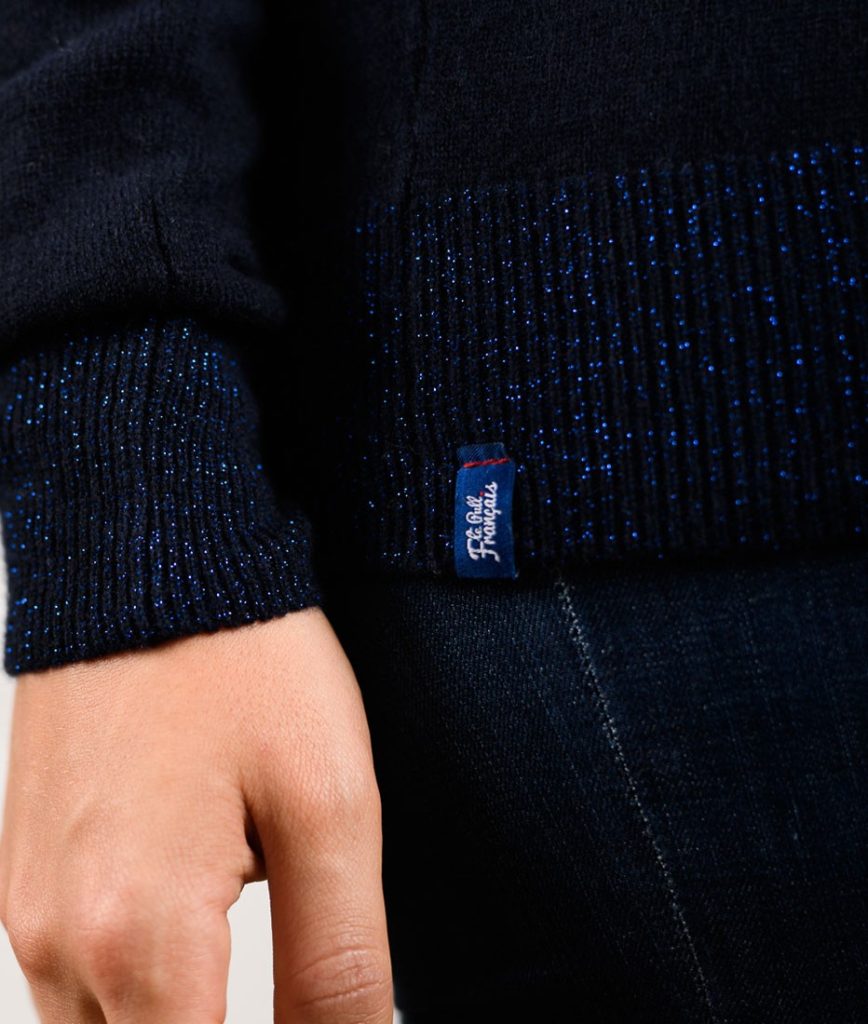 Le Pull Français Philomène - marine pull cachemire