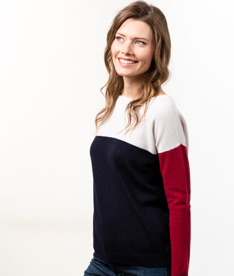 Le Pull Français Marianne - tricolore Pull Made in France
