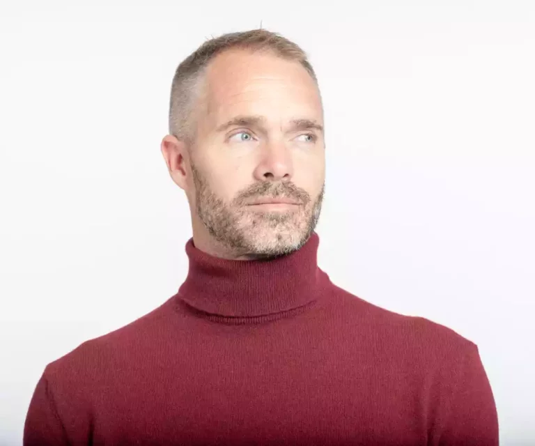pull col roulé homme bordeaux merinos cachemire ugolin