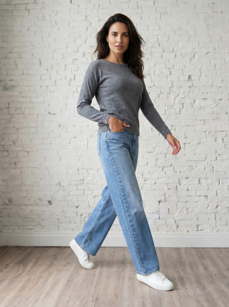 pull col bateau femme gris merinos cachemire lili