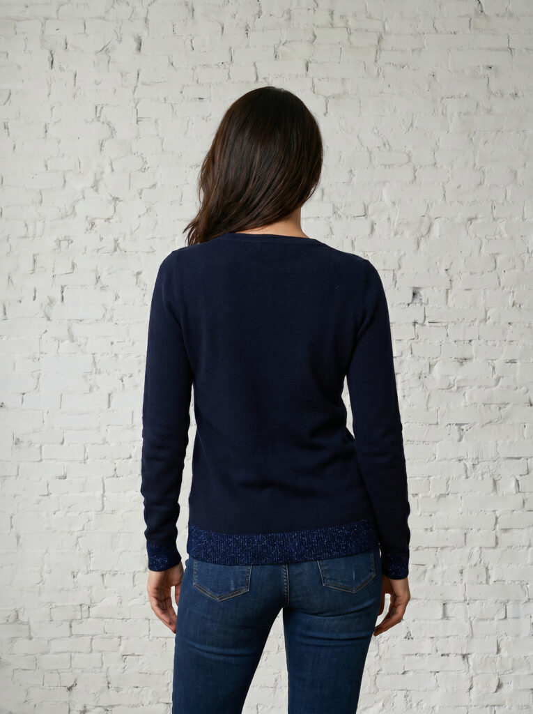 cardigan femme marine merinos cachemire philomène