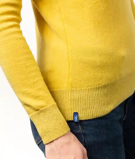 pull col v femme safran merinos cachemire fanny