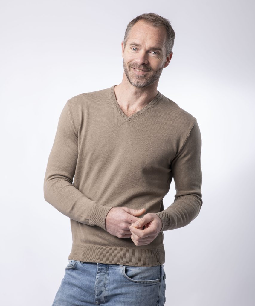 PULL CESAR COTON BIO - TAUPE