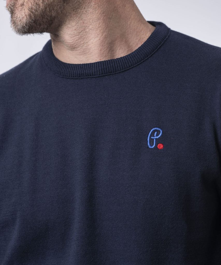 PULL CAMILLE COTON BIO - MARINE