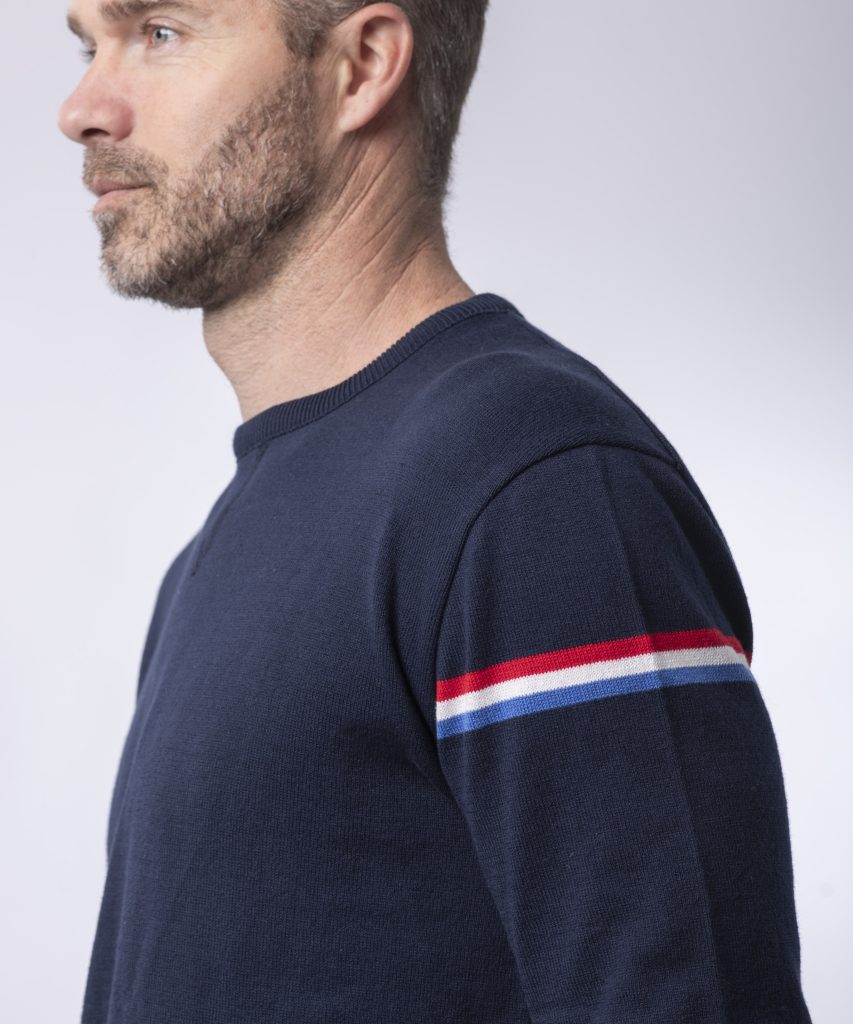 PULL LEON COTON BIO - MARINE