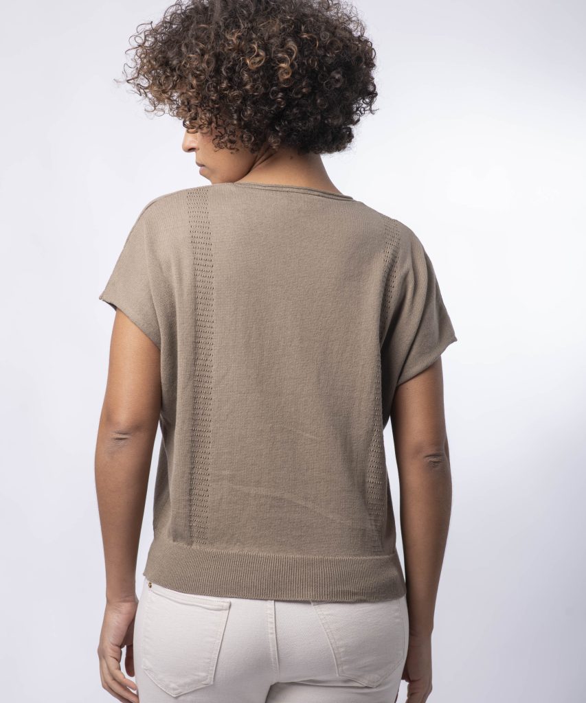 PULL LOUISON COTON BIO - TAUPE