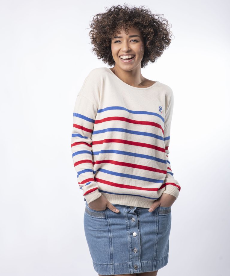 PULL MARINE COTON BIO - ECRU