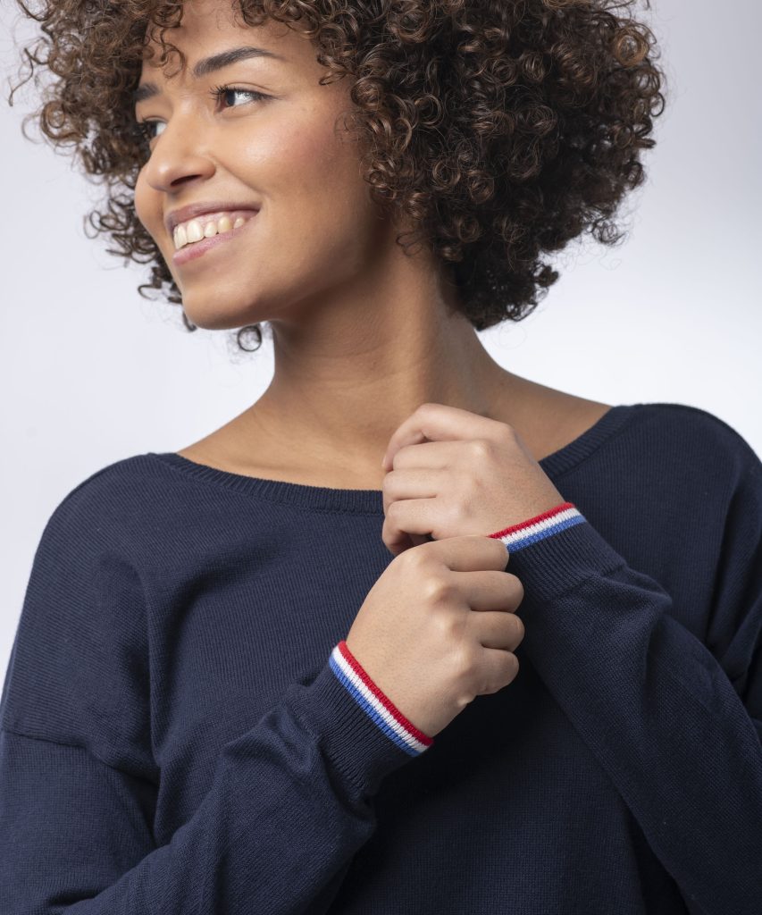 PULL MANON COTON BIO - MARINE