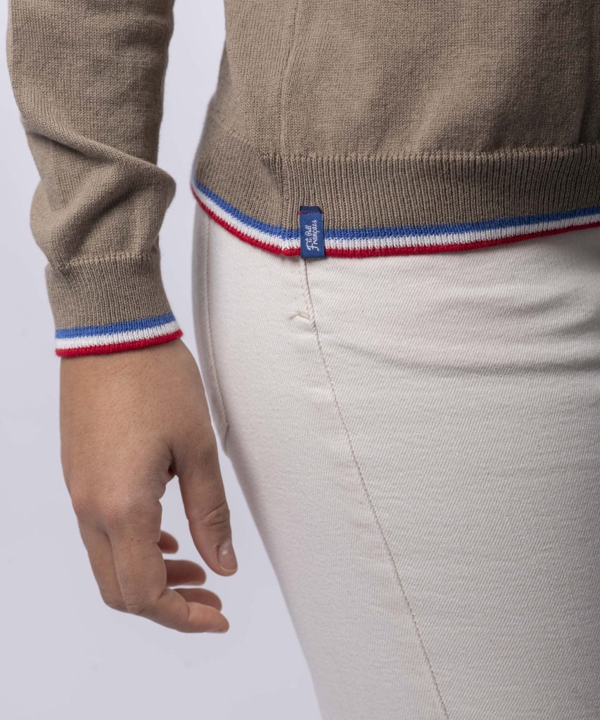 PULL MANON COTON BIO - TAUPE