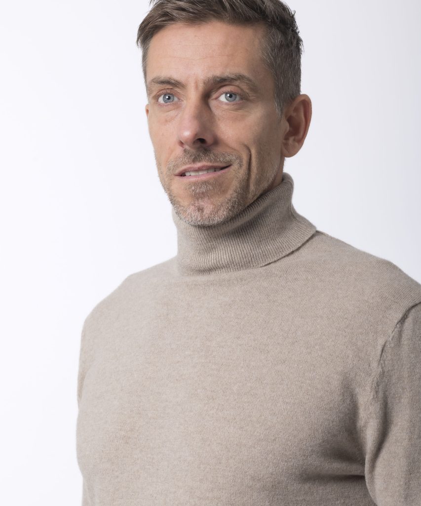 Pull col roulé homme Beige - Ugolin