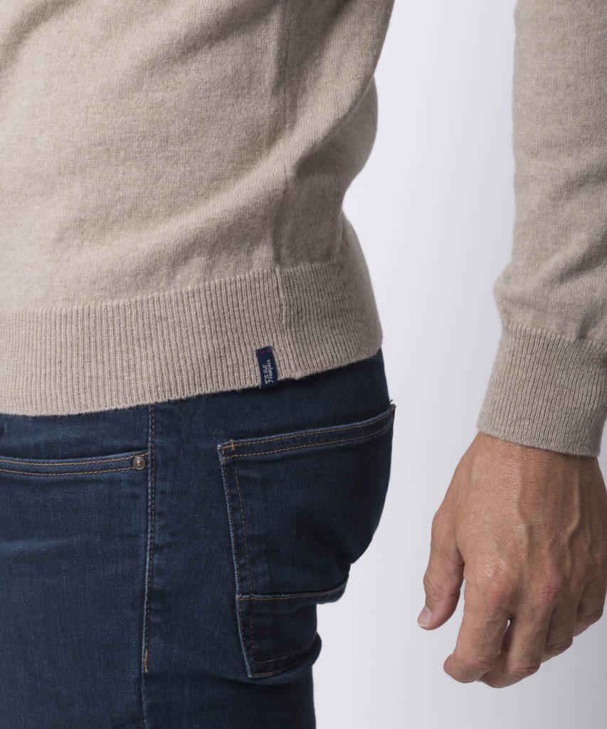 Pull col roulé homme Beige - Ugolin