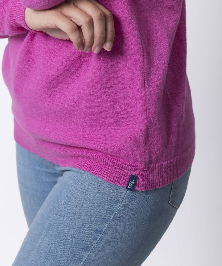 Pull décolleté 2 EN 1 Femme Rose - Manon