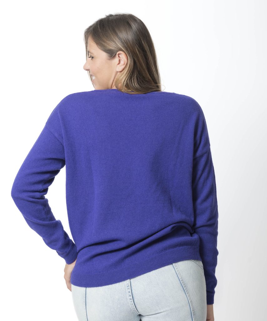 Pull Col Bateau Femme Violet - Lili