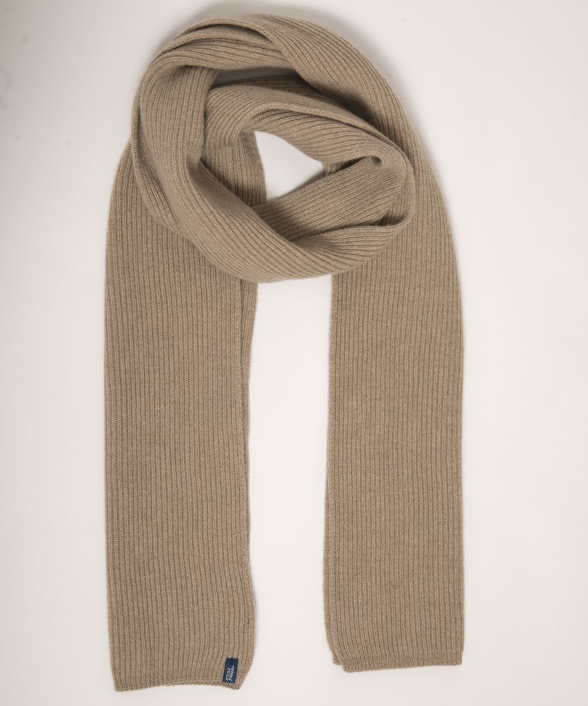 Echarpe Mixte Andréa Beige Mérinos et cachemire