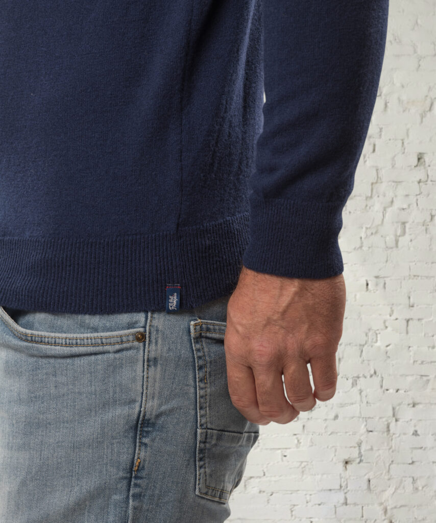 pull col rond homme marron mérinos cachemire marcel (copie)