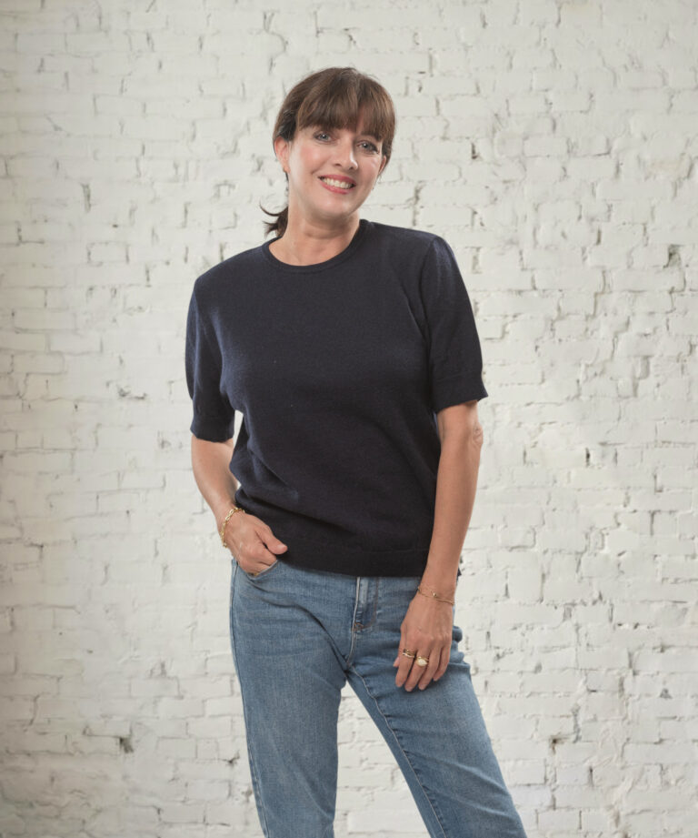 pull manches courtes femme gris perle mérinos cachemire constance (copie)