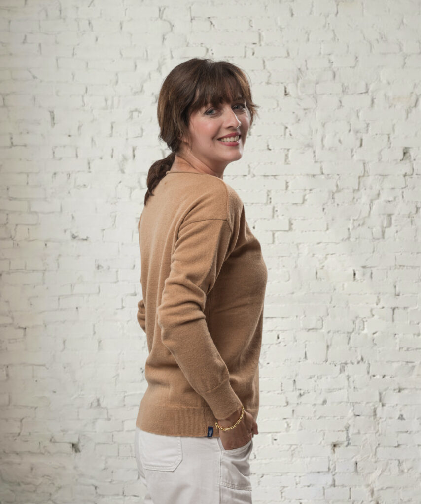 pull col v femme gris clair mérinos cachemire margot (copie)
