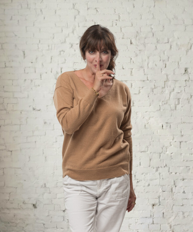 pull col v femme gris clair mérinos cachemire margot (copie)